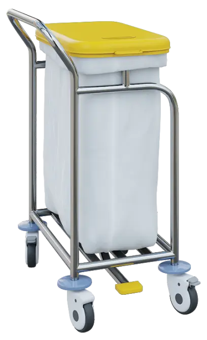 VNP Plus 01, vozík na prádlo a tříděný odpad, víko žluté